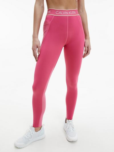 Calvin Klein Ruhák HU242299 | Calvin Klein Logo Waistband Gym Női Leggings Rózsaszín
